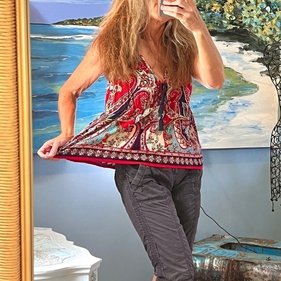 ⭐️Patrons of Peace, Boho Top, Super Soft, Washes So Well, Excellent Quality,S - Picture 13 of 13